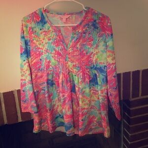 EUC Lilly Pulitzer Tunic Top Sample Size S